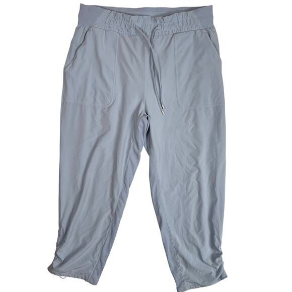 Lululemon Beyond The Studio Crop Pants Blue Purple Linen 12 - Picture 1 of 11